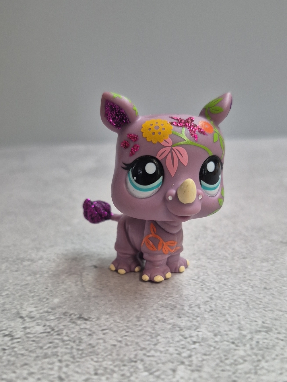Littlest Pet Shop Glitter Rhino #2342
